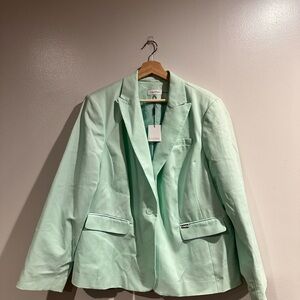 Calvin Klein Women's Light Green Blazer